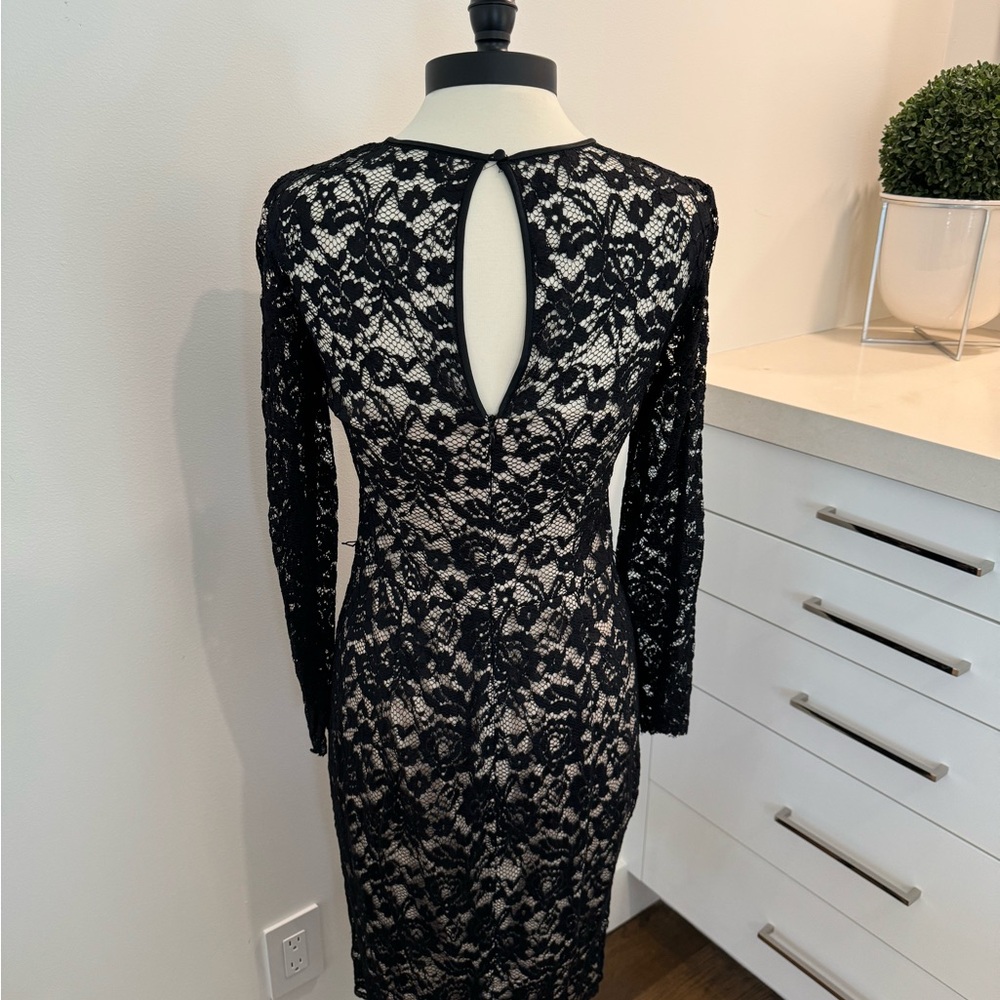 Black Lace Cocktail Dress - Size 10 - Picture 10 of 10